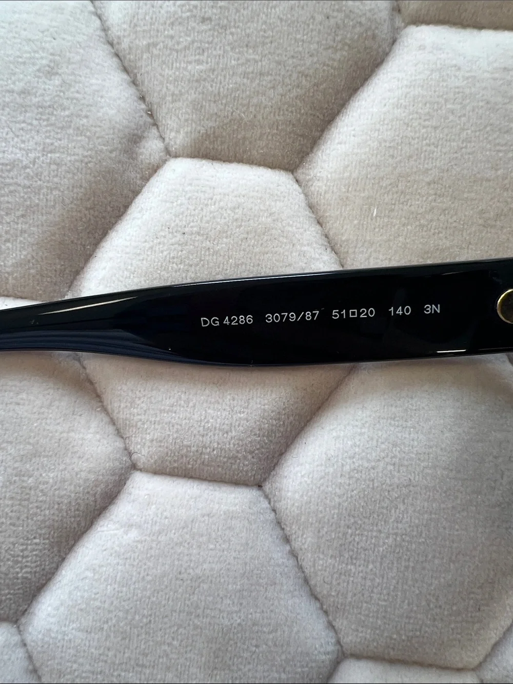 Authentic Dolce & Gabbana Black and White Houndstooth Sunglasses